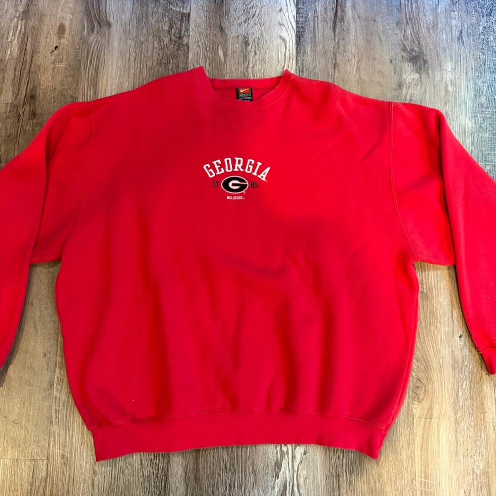 Vintage Georgia Bulldogs Sweatshirt Mens 2XL Nike Football NCAA Embroidered